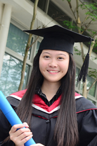 Female student in graduation gown. Photo: Shutterstock