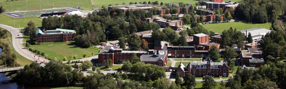 Bishop's University campus, aerial view